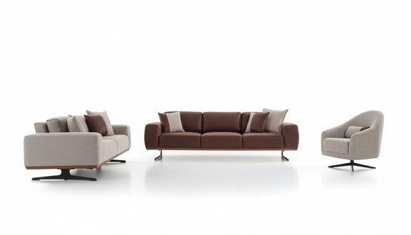 Luxus Sofagarnitur 4+3+1 Sitzer Modern MÃ¶bel Couch Wohnzimmer Sofa Set