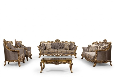 Luxus Sofagarnitur Klassische Couch Sofa Polster MÃ¶bel Set Komplett 5tlg
