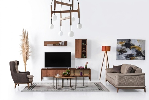 Luxus Sofagarnitur Sofa Garnitur Sofas Sessel 3+1 Sitzer Stoff Modern Design Neu