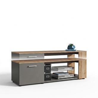 Luxus TV-StÃ¤nder Wohnzimmer Holz Kommode Designer Sideboard Wohnwand Neu