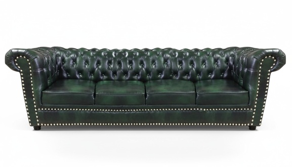Luxus Viersitzer Sofa Couch Leder Chesterfield Wohnzimmer PolstermÃ¶bel