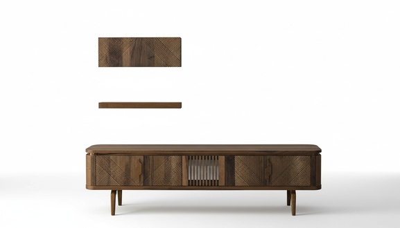 Luxus WohnWand Wohnzimmer Sideboard RTV Regal WÃ¤nde Schrank Neu MÃ¶bel