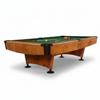 Pooltisch Billardtisch Braun BillardmÃ¶bel Freizeittisch Billard-Tisch 9ft