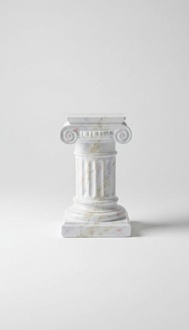 Medusa Säule Römische Säulen Antik Marmor Skulptur Figur Dekoration Deko