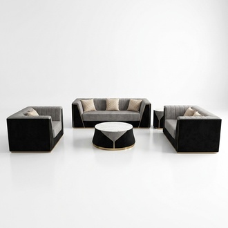 Medusa Sofagarnitur MÃ¶bel Couch Set 4tlg. Komplette Garnitur Couchtisch