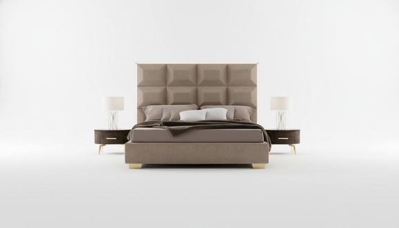 Modern Bett Luxus Betten Chesterfield Barock Hotel Textil Schlafzimmer