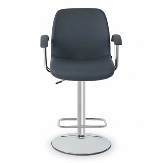Modern Grau Stuhl Designer Barhocker Metall stilvoll Luxus MÃ¶bel Hocker
