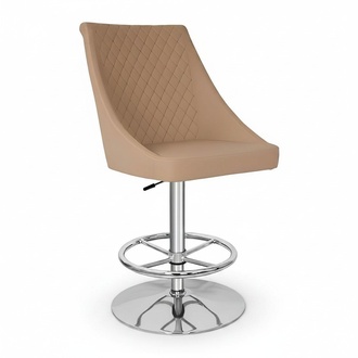 Modern Hochwertig Beige Stuhl Designer Barhocker Kunstleder Luxus MÃ¶bel neu