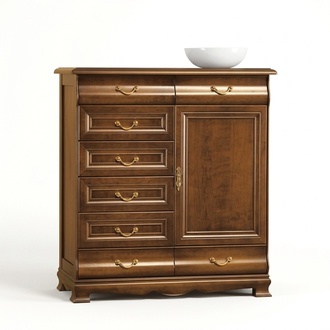Modern Kommode Braun Kommoden Holz Design MÃ¶bel Sideboard Regal Hotel Neu