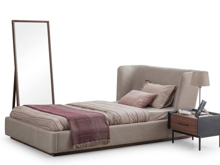 Modern Komplett Bett Luxus Nachttisch Schlafzimmer Set 2tlg Holz MÃ¶bel