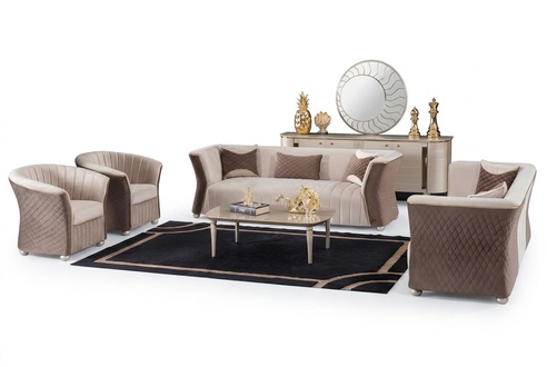 Modern Luxus elegant Sitzgarnitur 3+3+1+1 Sitzer Design Sofas PolstermÃ¶bel Sofas
