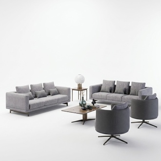 Modern MÃ¶bel Wohnzimmer Set 6tlg 2x Sofas Garnitur Luxus 2x Sessel Couchtisch