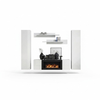 Modern Wohnwand Designer Einrichtung Wand Regale Hänge Vitrine Sideboard Neu