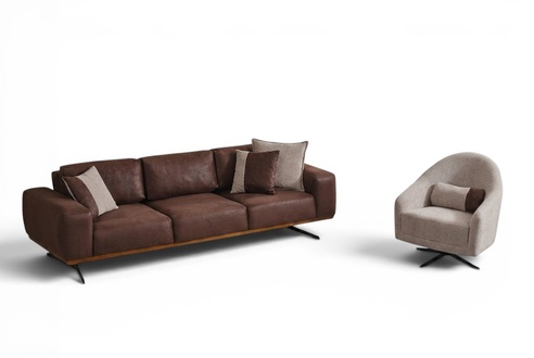 Modern Wohnzimmer set 2tlg. Sofa Sessel 4+1 Sitzer Sofagarnitur Sofas