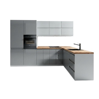 Moderne KÃ¼che L Zeile KÃ¼chen Schrank Design MÃ¶bel MaÃfertigung KÃ¼chenzeile Grau