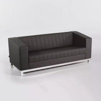 Moderne Schwarze Couch Dreisitzer Polstercouch Arbeitszimmer MÃ¶bel Luxus