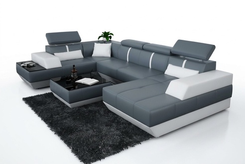 Sofa 3 Sitzer Leder Sofas Couch Polster Garnitur Sofagarnitur Moderne Couchen