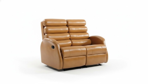 Moderne Zweisitzer Couch Polster Design Sofa Sitz Wohnzimmer MÃ¶bel Braun