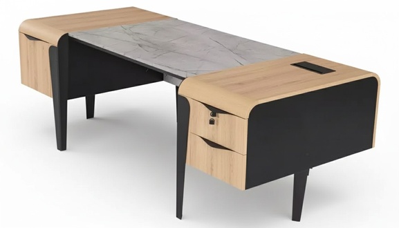 Moderner Arbeitszimmer Chefschreibtisch ArbeitszimmermÃ¶bel BÃ¼ro Luxus Tisch