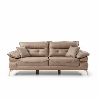 Moderner Beiger Dreisitzer Luxus Wohnzimmer MÃ¶bel Sofa 3-Sitzer Couch