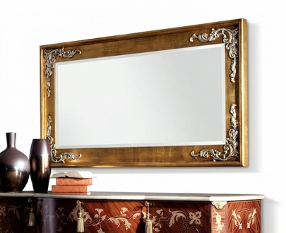 Designer Moderner GroÃer Spiegel Wandspiegel Echt Holz Rahmen HÃ¤ngespiegel Klassik Neu
