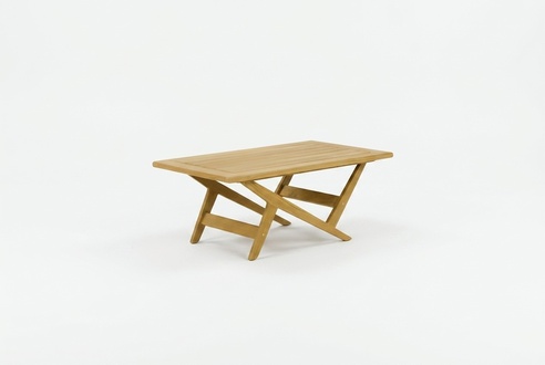 Moderner Holztisch Designer TerrassenmÃ¶bel Robuster Outdoor Kaffeetisch