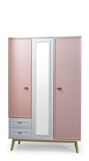 Moderner Kleiderschrank Jugendzimmer Garderoben Rosa MÃ¶bel Design Neu