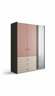 Moderner Kleiderschrank Schrank Holz SchrÃ¤nke Glas Schlafzimer neu