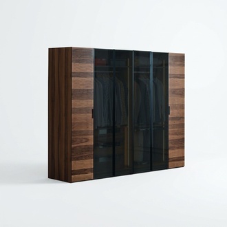 Moderner Schlafzimmer Kleiderschrank Designer Glas Schrank Luxus MÃ¶bel