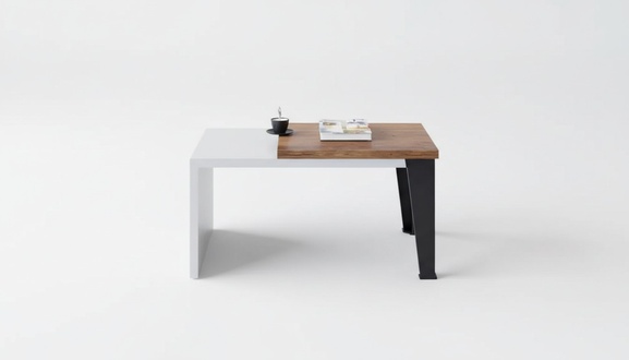 Moderner Zweifarbiger Couchtisch Luxus Beistelltisch BÃ¼ro HolzmÃ¶bel