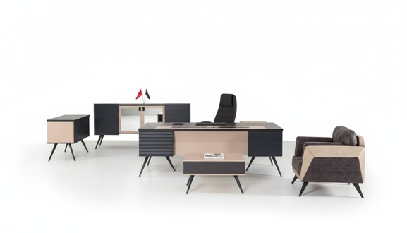 Modernes Arbeitszimmer Set Luxus BÃ¼romÃ¶bel Aktenschrank Schreibtisch