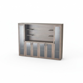 Modernes Braun-Schwarzes BÃ¼cherregal LuxuriÃ¶e Stau-Arbeitszimmer MÃ¶bel