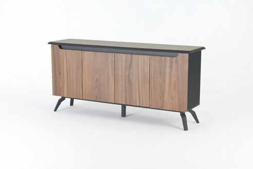 Modernes Braunes Arbeitszimmer Sideboard LuxuriÃ¶se BÃ¼ro Holz MÃ¶bel Neu