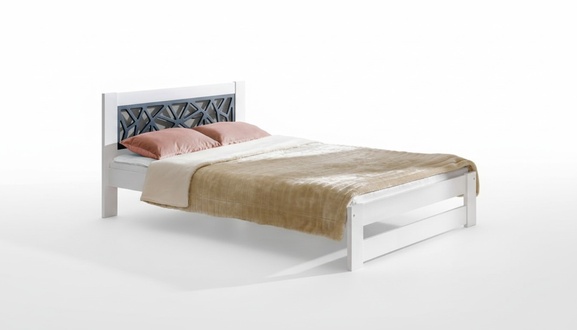 Modernes Designer Holz Bett Edles Polster MÃ¶bel Doppel Betten Neu