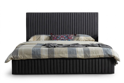 Modernes Polsterbett Bett Betten Ehebett Bettgestell Doppelbett 180x200 Schwarz