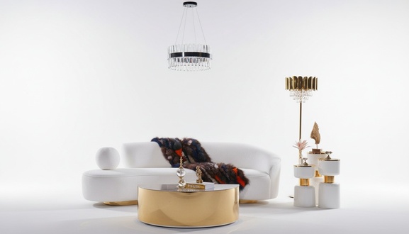 Modernes WeiÃes Sofa Luxus Polster 3-Sitzer Halbrunder Couchtisch 2tlg