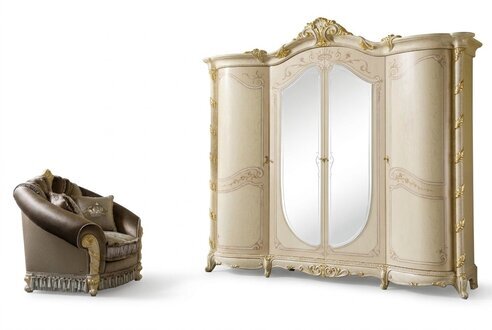 MÃ¶bel Barock Neu Klassischer Kleiderschrank Schlafzimmer Schrank Holz