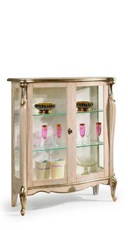MÃ¶bel Holz Stil Barock Vitrine Glasschrank Kommode SchrÃ¤nke Italienische