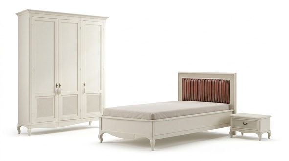 MÃ¶bel Bett Nachttisch 3 tlg. Schlafzimmer Set Design Art dÃ©co Luxus Betten