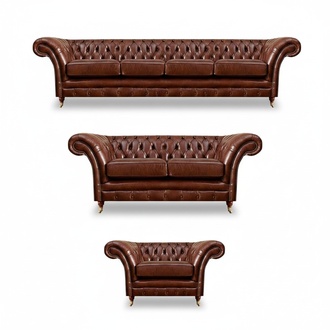 Neu Set 3tlg Wohnzimmer Chesterfield Sofas PolstermÃ¶bel Sessel Einrichtung
