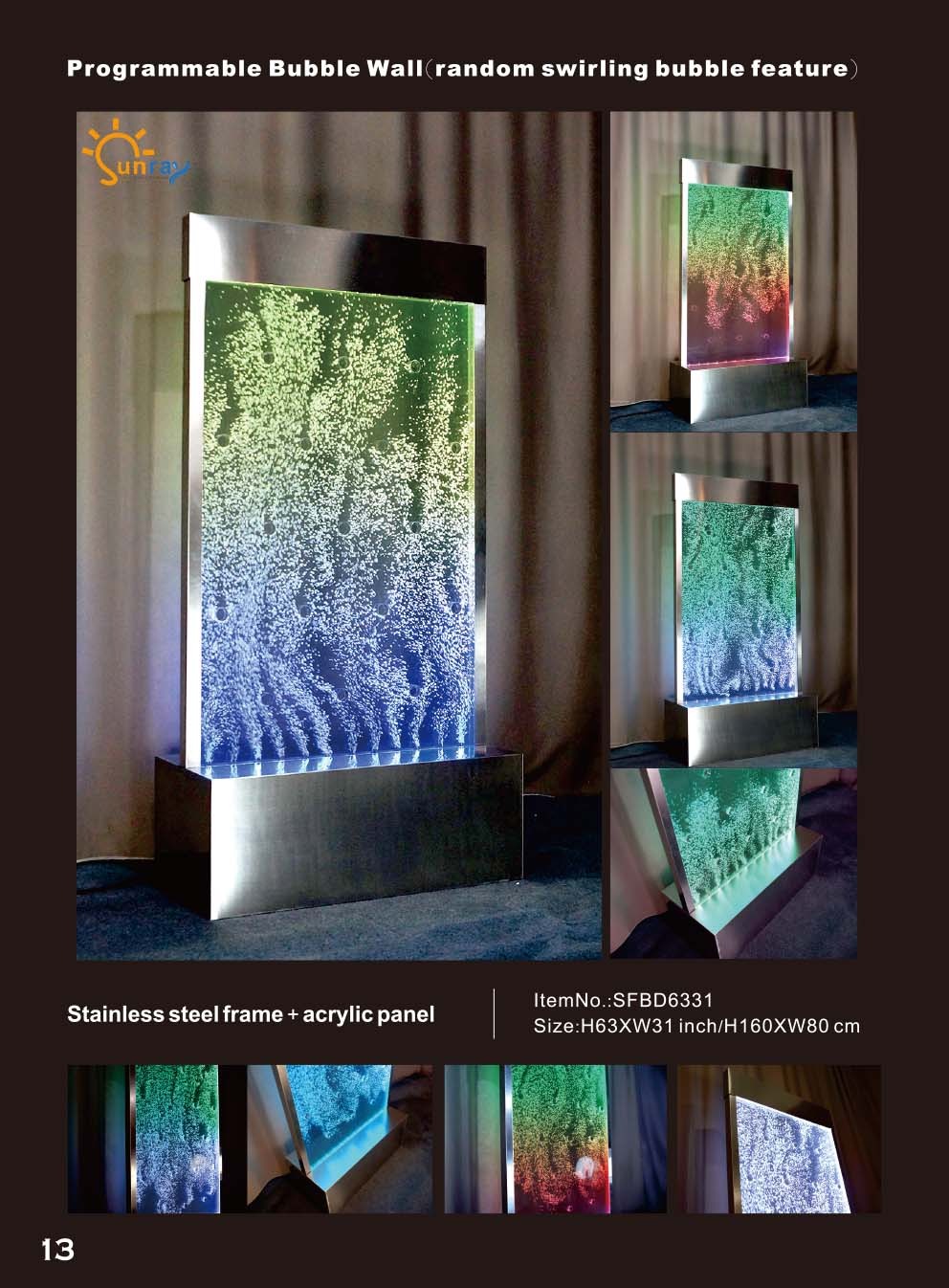 Moderne Trennwand WasserwÃ¤nde Wasser Wand SÃ¤ule Led TrennwÃ¤nde
