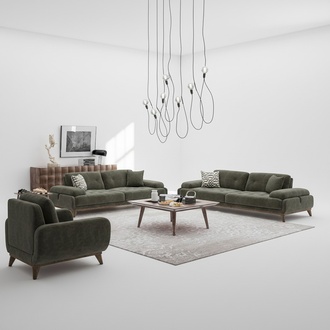 PolstermÃ¶bel 4tlg Sofagarnitur Sofa Zweisitzer mit Dreisitzer Luxus Couchtisch