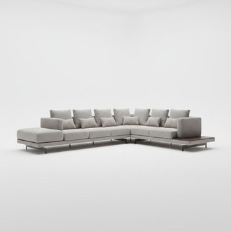 PolstermÃ¶bel Grau Sofa Couch L-Form Ecksofa Wohnzimmer Couchtisch