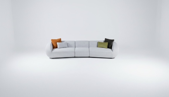 PolstermÃ¶bel Sechssitzer Wohnzimmer Couch Textil Sofas Moderne MÃ¶bel