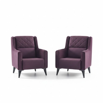 Polstersessel Clubsessel Loungesessel Sessel Rezeption Hotel Lobby 2tlg