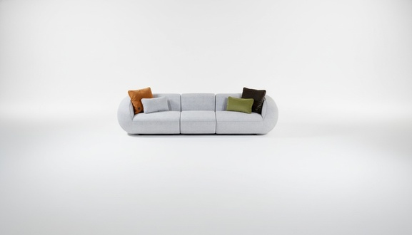 Polstersofa GroÃer FÃ¼nfsitzer Wohnzimmer Couch Moderne Textil MÃ¶bel