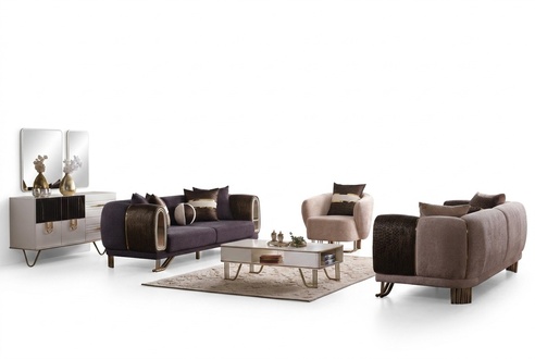 PrestigetrÃ¤chtige 3+3+1 Garnitur Wohnzimmer set zwei Sofas und sessel