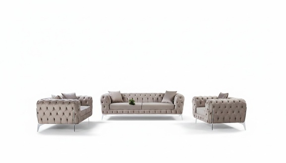 Raum fÃ¼r Geselligkeit: Sofas und Sessel im einheitlichen Einrichtungsstil