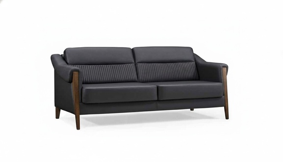 Relax Sofa Design Couch Polster MÃ¶bel Dreisitzer xxl big sofas Schwarz 192cm