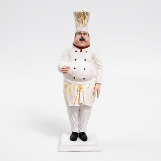 Restaurant Koch Figur Statue Skulptur Figuren Skulpturen Dekoration Deko
